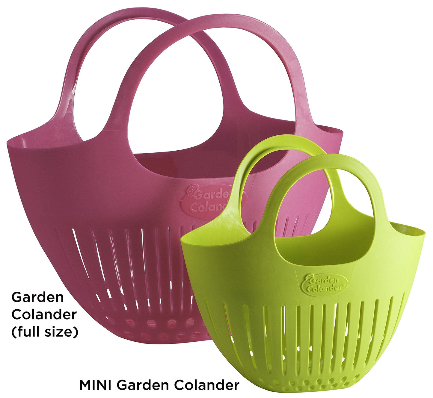 Hutzler Mini Garden Colander Garden Basket, Small, Pink