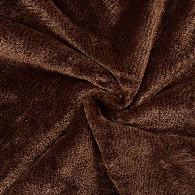 SOCHOW Sherpa Fleece Throw Blanket, Reversible Super Soft Luxurious Plush Blanket Twin Size, Brown(60inch X80'')