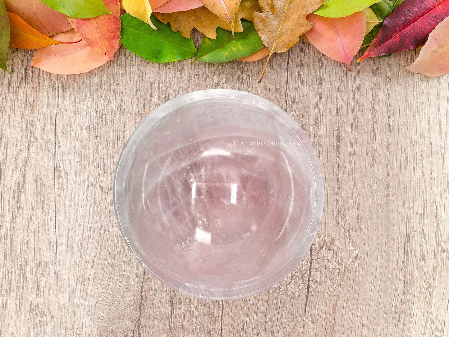 Rose Quartz Crystal Bowl - 2 Inch Decorative Bowls for Room and Home Decor - Gemstone Healing Crystals for Elegant Display, Positive Energy Balance and Gift
