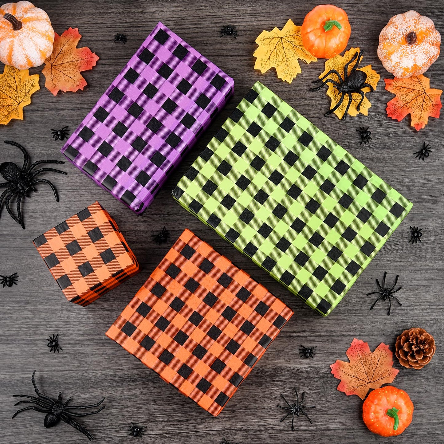NEBURORA 100 Sheets Blue Tissue Paper Bundles 60 Sheets Halloween Tissue Paper