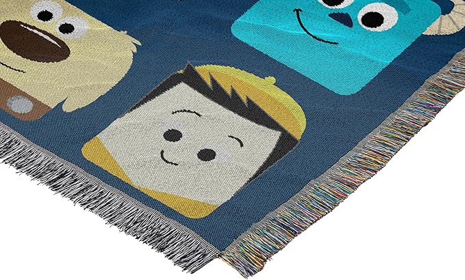 Northwest Disney-Pixar Woven Tapestry Throw Blanket, 48" x 60", Pixarland