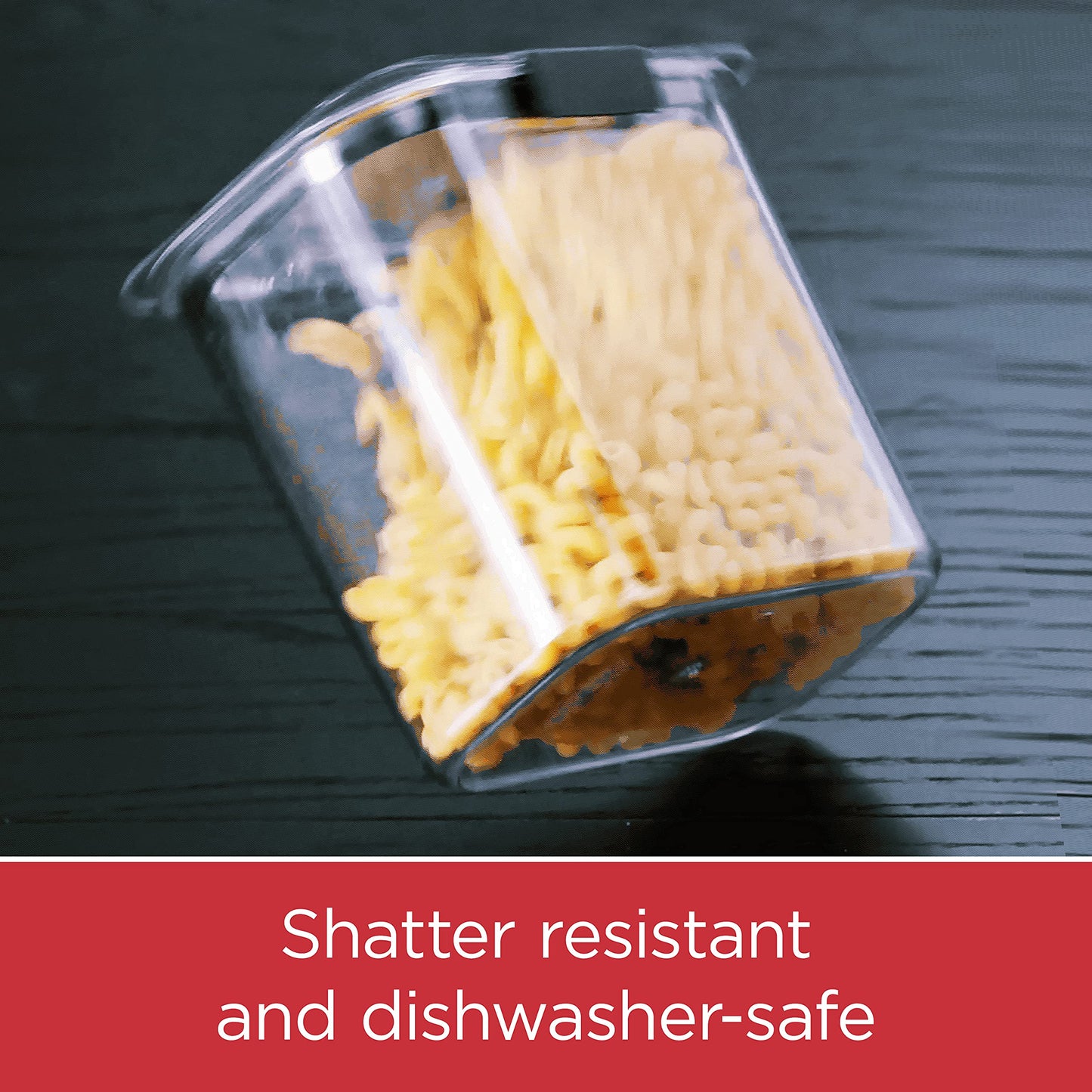 Rubbermaid Brilliance 16-Cup Airtight Food Storage Container with Lid Clear/Grey - optimal for pantry organization flour sugar and food storage