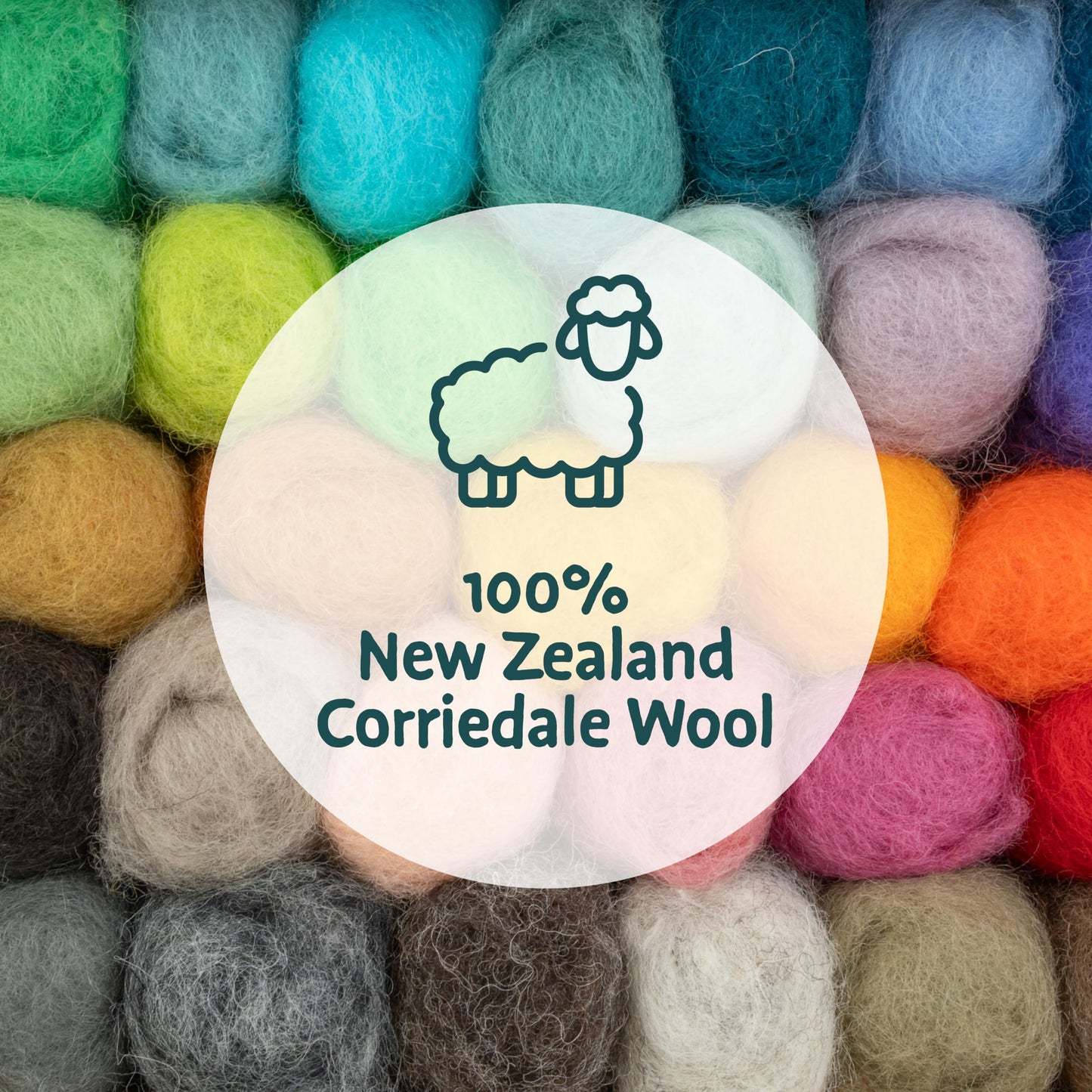 Woolbuddy Needle Felting Starter Kit –Make 6 Cute Characters(Yeti, Giraffe, Panda, Ladybug, Whale, Gator) – Complete Kit for Beginners & Adults with Wool Roving,Felting Needles,Pad & Instruction Guide