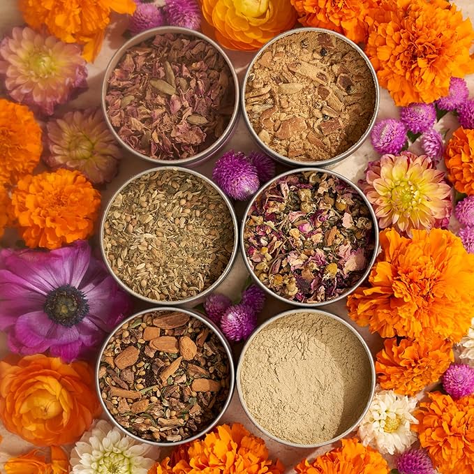 Divya's Immunity Tea - Ayurvedic Herbal Ginger Tea with Immune Boosting Herbs, Helps with Cough & Congestion, Sluggishness, and Sore Throat - Caffeine Free Blended Loose Leaf Cinnamon Tea Organic, Non-GMO