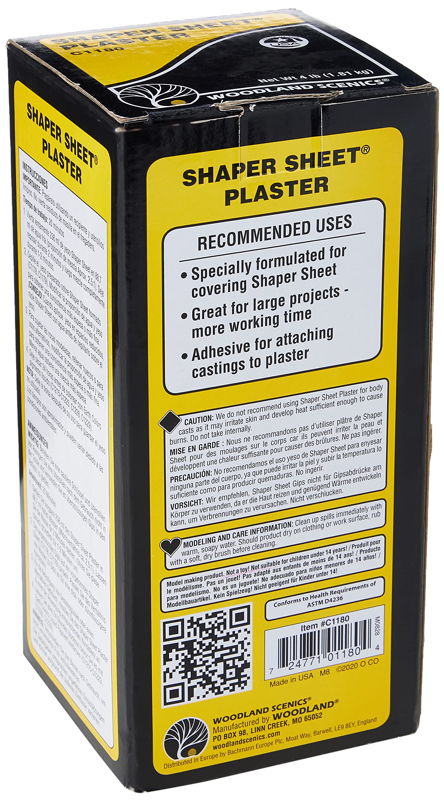 Woodland Scenics Shaper Sheet Plaster-4lb