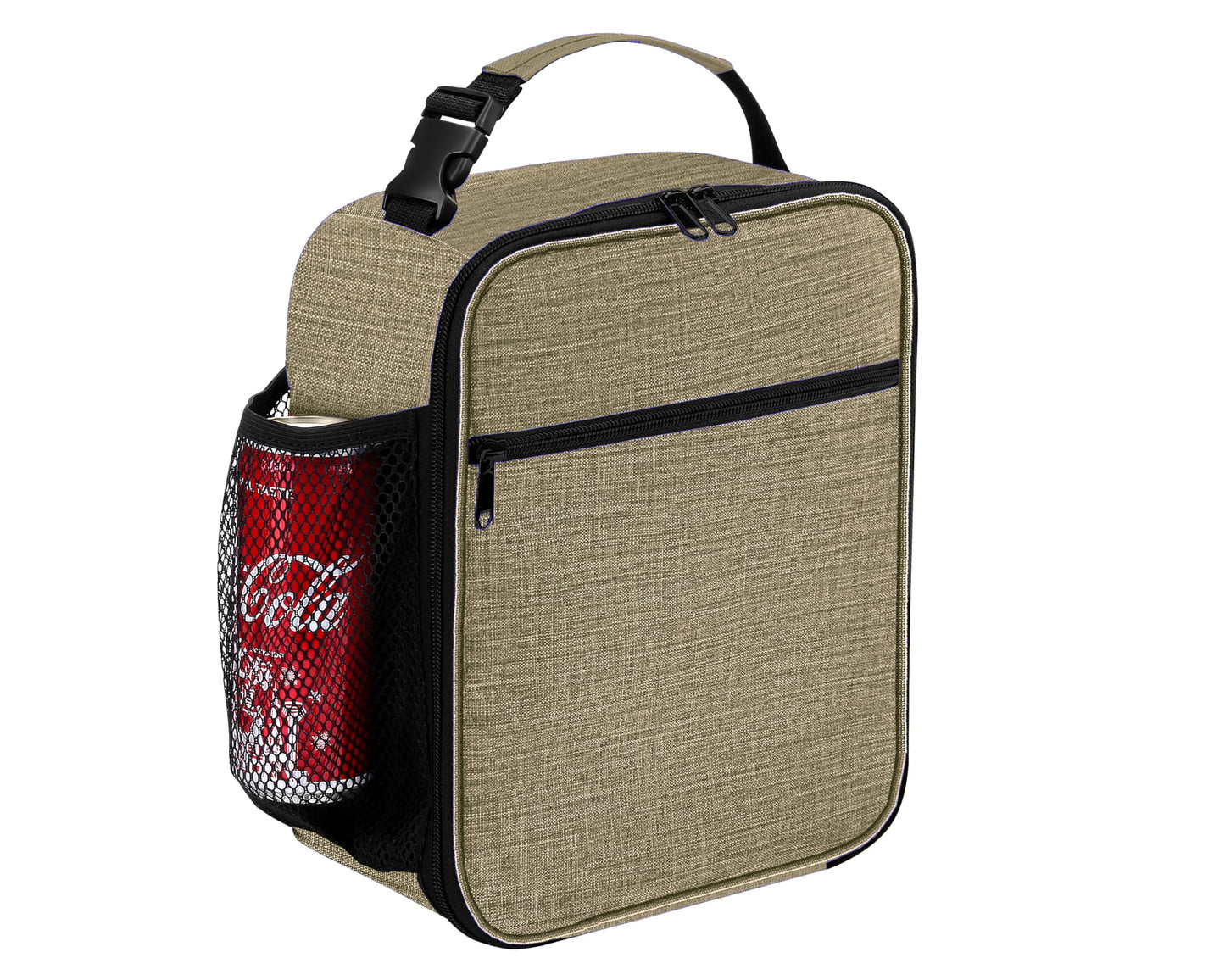 ZM-YOUTOO Lunch Box for Men - Reusable Lunch Bag Men Adult Women- Insulated Small LunchBox (Beige)