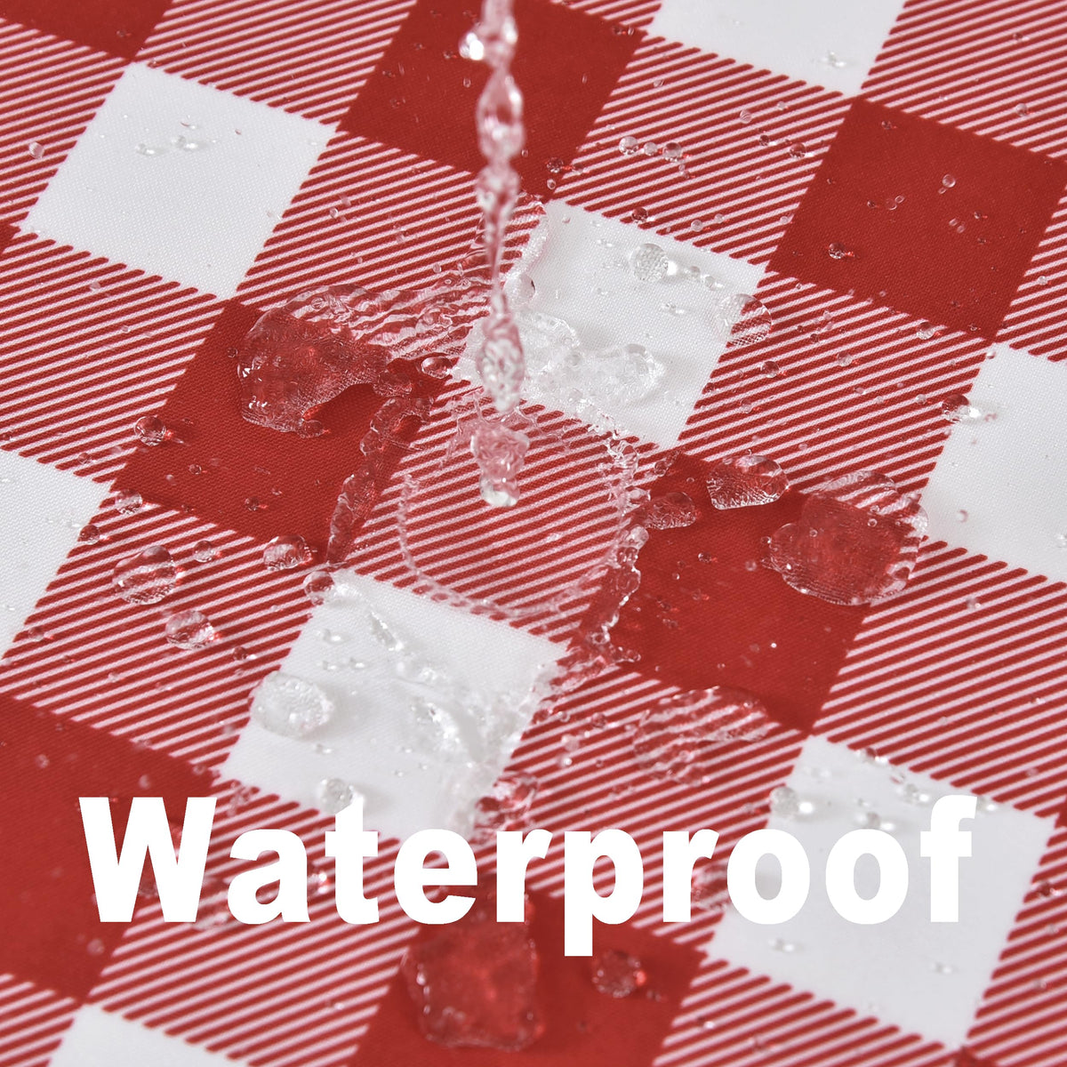 Waterproof Checkered Tablecloth Runner Fabric