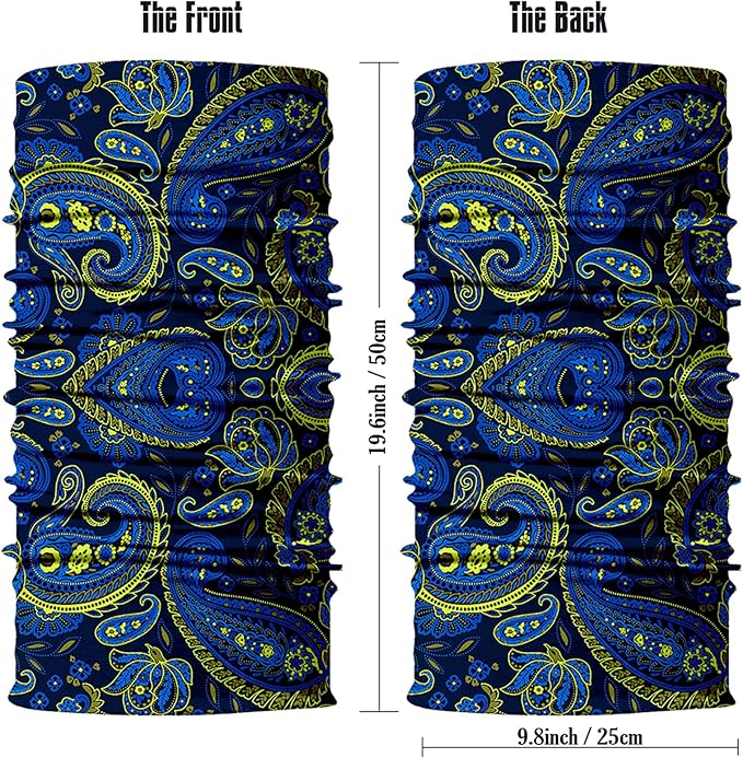 Obacle Neck Gaiter Face Mask Bandana for Dust Wind Sun Protection for Men Women