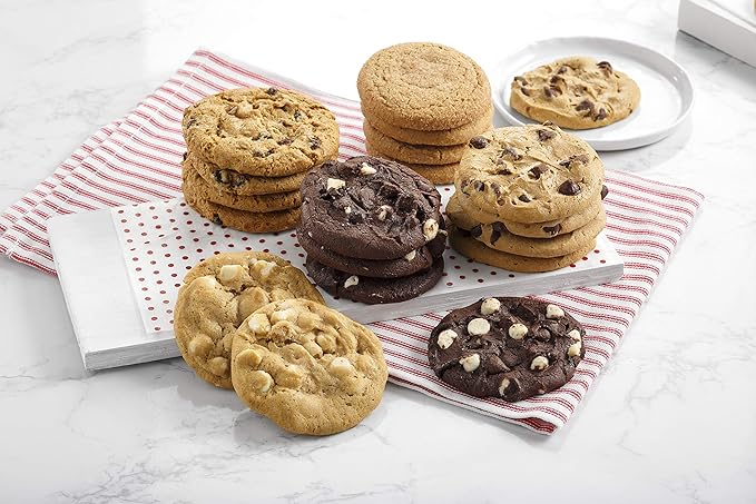 Mrs. Fields 4 Dozen Original Cookie Basket - Assorted with 48 Original Sized Cookies in our 5 Classic Cookie Flavors