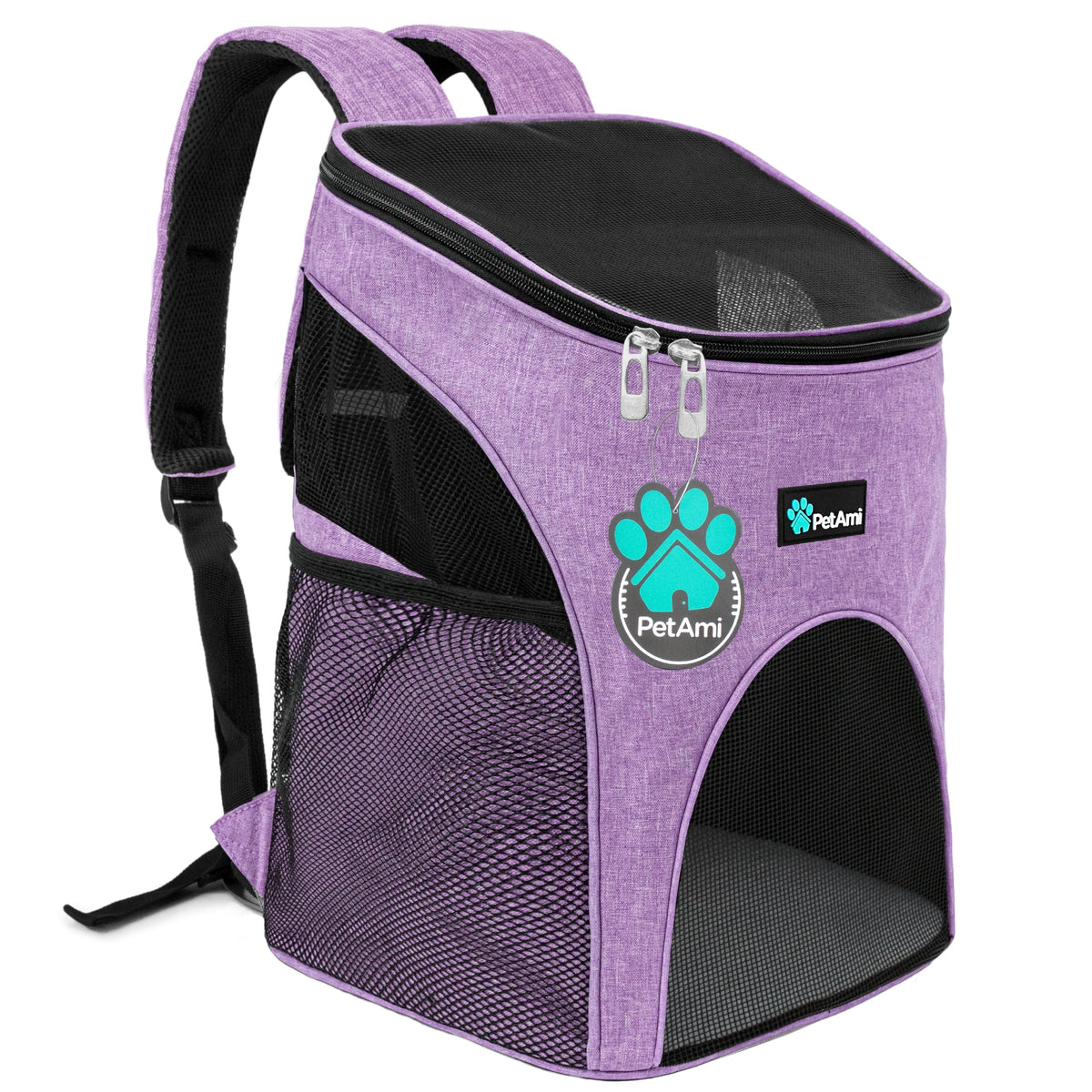PetAmi Cat Backpack Carrier for Small Dogs and Large Cats, Airline Approved