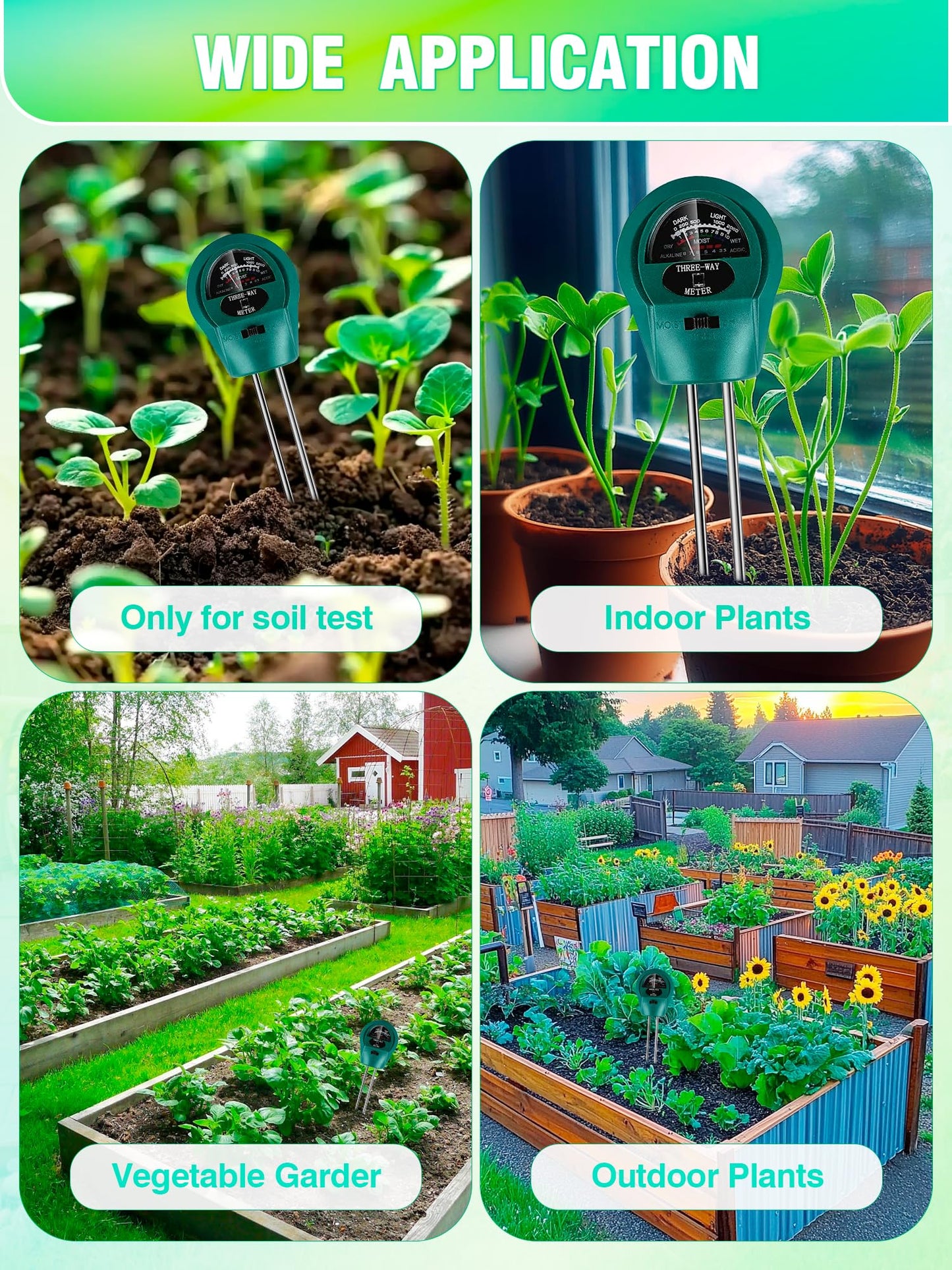 Hugbow Seed Starter Tray with Grow Lights and Heat Mat, 3-in-1 Soil Meter, 80-Cell Seed Growing Tray, Germination & Plant Propagation Station for Indoor Plants 2-Pack
