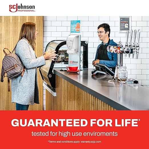 SC Johnson Professional InstantFoam Hand Sanitizer Starter Kit with Dispenser and 1L Foam Hand Sanitizer Cartridge