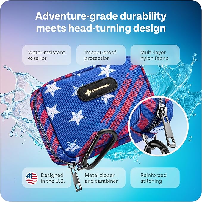 KeepGoing Travel First Aid Kit for Car, Home, Hiking, Camping and Outdoor Emergencies - First Aid Kit Travel Size TSA-Approved