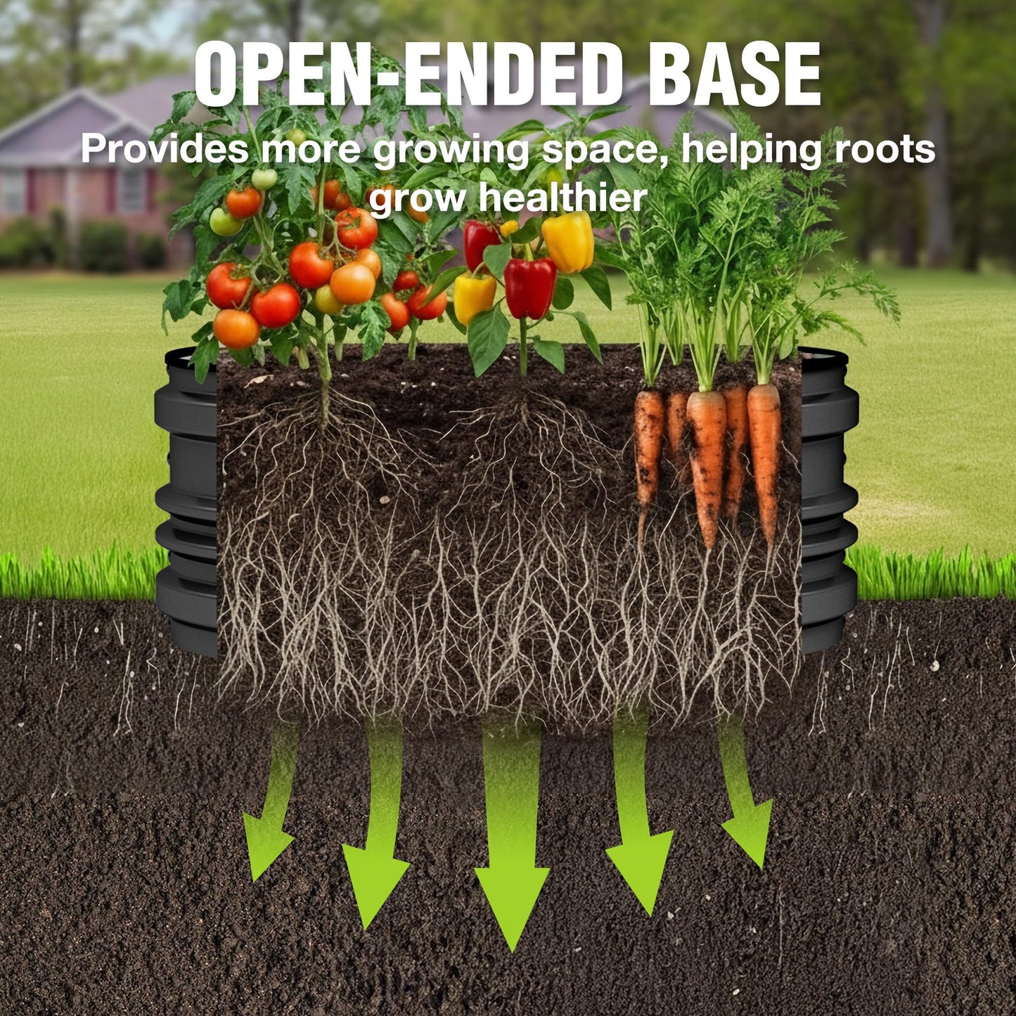 WORKPRO 3PK 2x2x1ft Outdoor Galvanized Raised Garden Bed Kit, Rust & Corrosion Protection, Easy Assembly, Safe Edge, Ideal for Vegetables & Flowers, Black