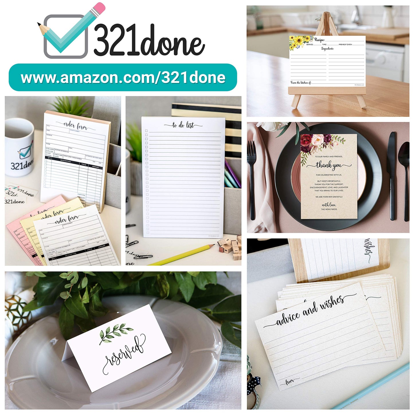 321Done Daily Schedule Planning Notepad - 50 Sheets (5.5x8.5) – Hourly Appointment Daily Planner To Do Checklist Tear-Off Note Pad - Made in USA - Simple Script Half-Letter Small Size
