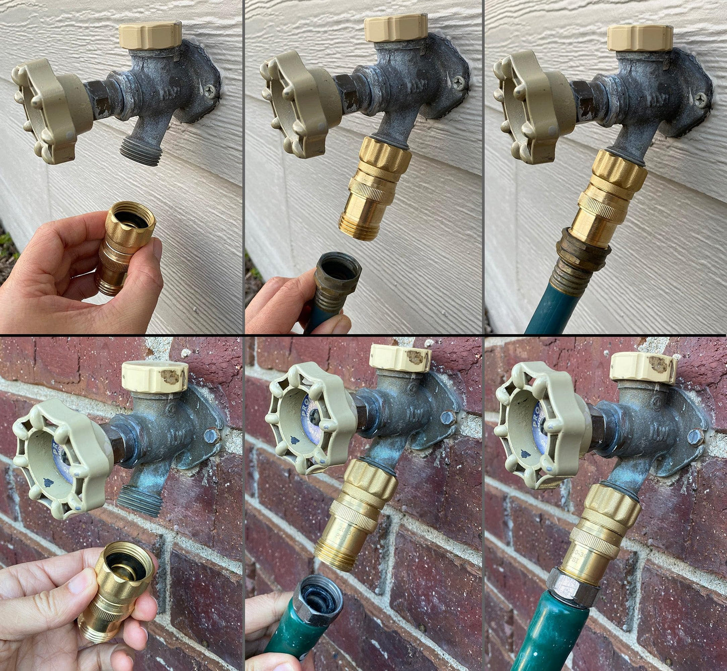 Vibrant Yard Co. Heavy Duty Brass Pressure Regulator 25 PSI for Drip Irrigation System and Soaker Hose with 3/4" Thread Connection