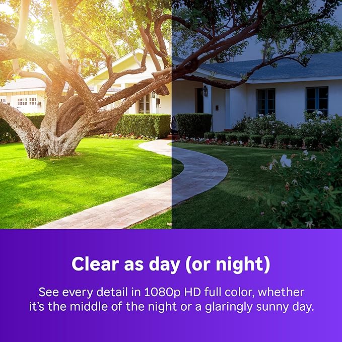 Roku Battery Camera for Home Security - New 2025 Weather-Resistant Indoor & Outdoor Wireless Camera & Pet Monitor with 1080p HD & Two-Way Audio - Rechargeable, Motion Detection & Wi-Fi (Pack of 4)