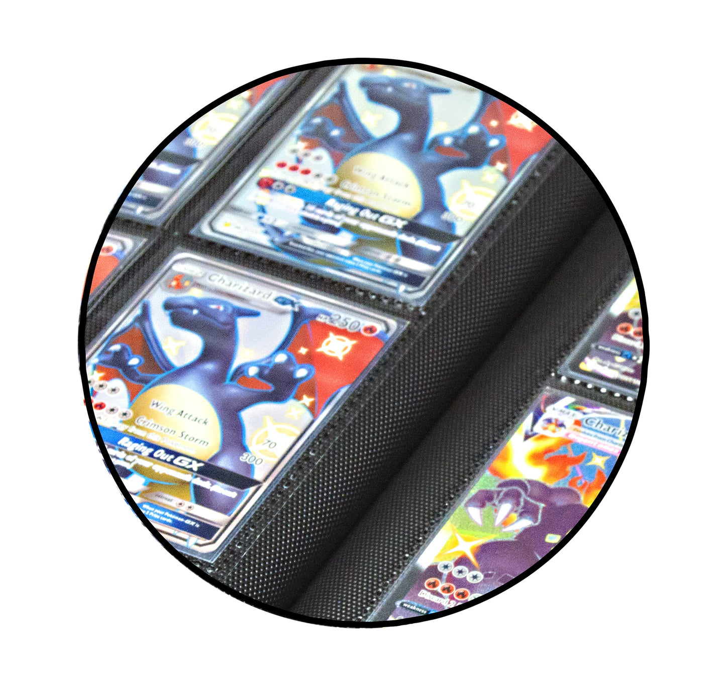 TopDeck 1000 Card Binder - TCG Portfolio - 16 Pocket Card Binder - Ringless Binder Compatible with Pokemon Cards, Yu-Gi-Oh, Magic the Gathering, and More - Side Load Sleeves - Cards Album (Black)