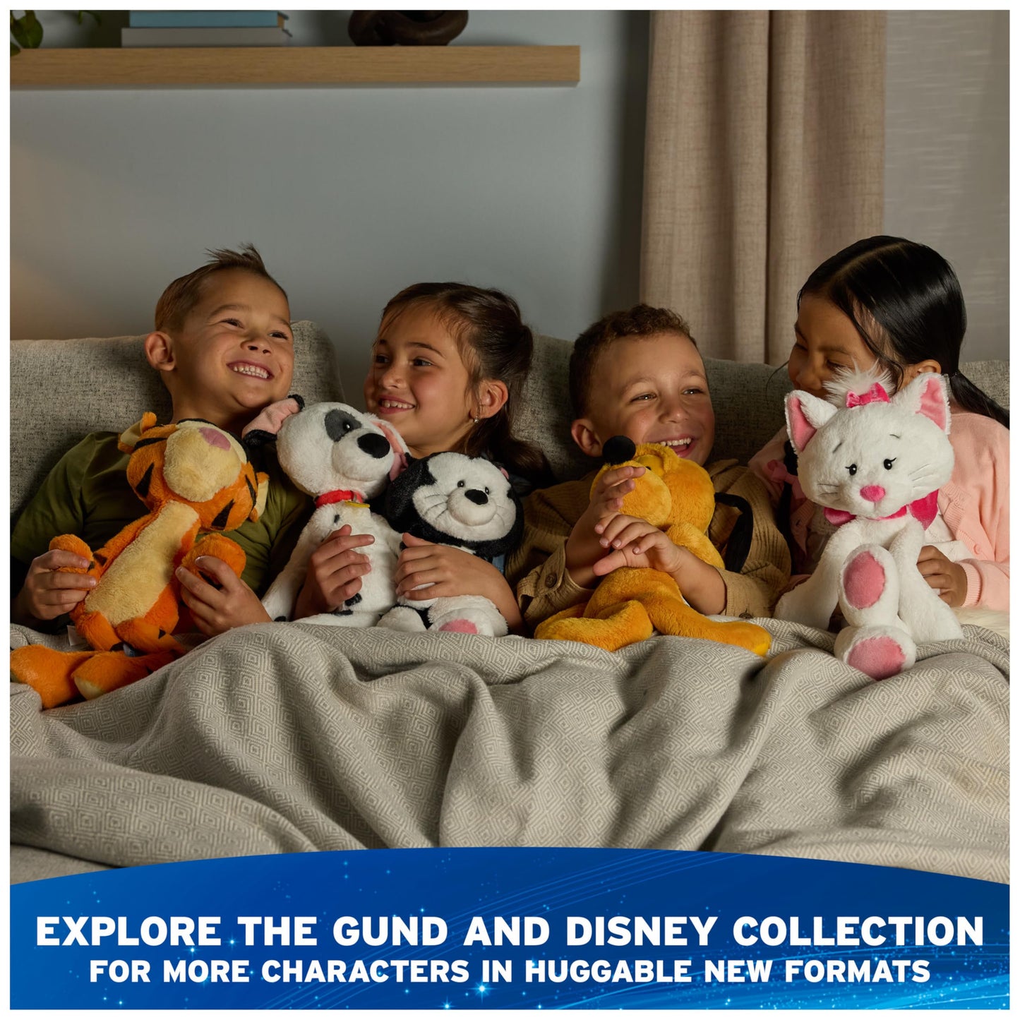 GUND Disney Official Thumper Plush, Disney Cozys Collection, Bambi Toys, Bunny Rabbit Stuffed Animal for Ages 1 and Up, Gray, 10”