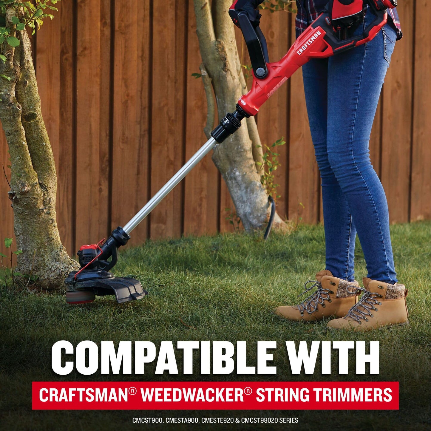 CRAFTSMAN Genuine OEM String Trimmer Line, Weed Eater and Weed Wacker String, 0.065- Inch, 30-Feet of Replacement Spool, 3-Pack Spools (CMZST0653)