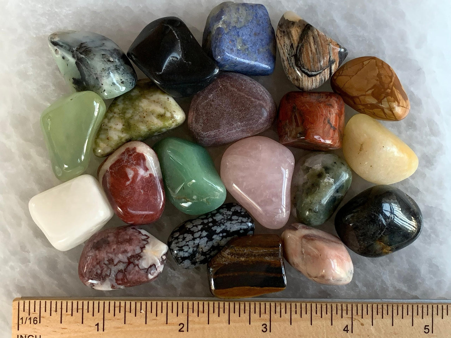 WHOLESALE Assorted Tumbled Stones, Polished Natural Assorted Gemstone, Assorted Polished Rocks (Assorted, 0.25 Pound)