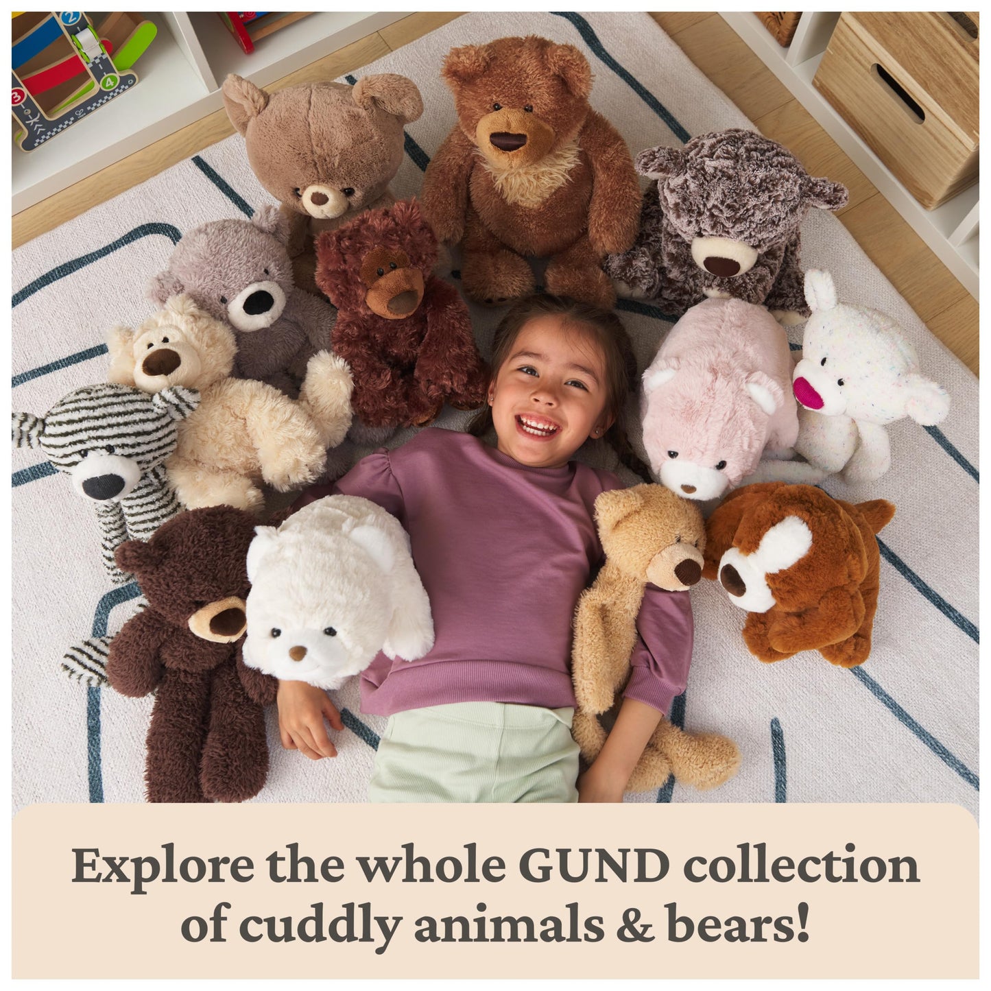 GUND Grahm Teddy Bear, Premium Stuffed Animal for Ages 1 and Up, Brown, 18”
