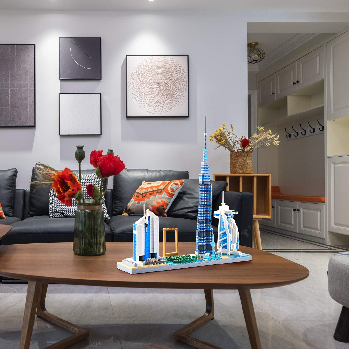 DOLBLOCK Architecture Dubai Skyline Collectible Model Building Kit Micro Blocks Sets for Adults Present Model Kit 2545 Pieces