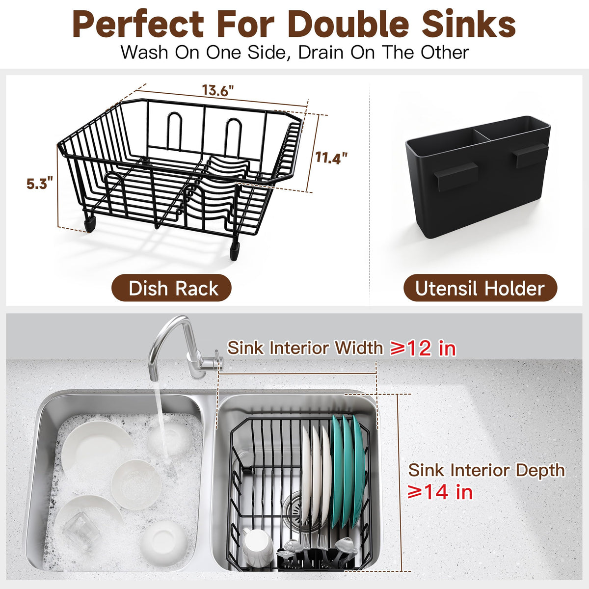 in Sink Dish Drying Rack