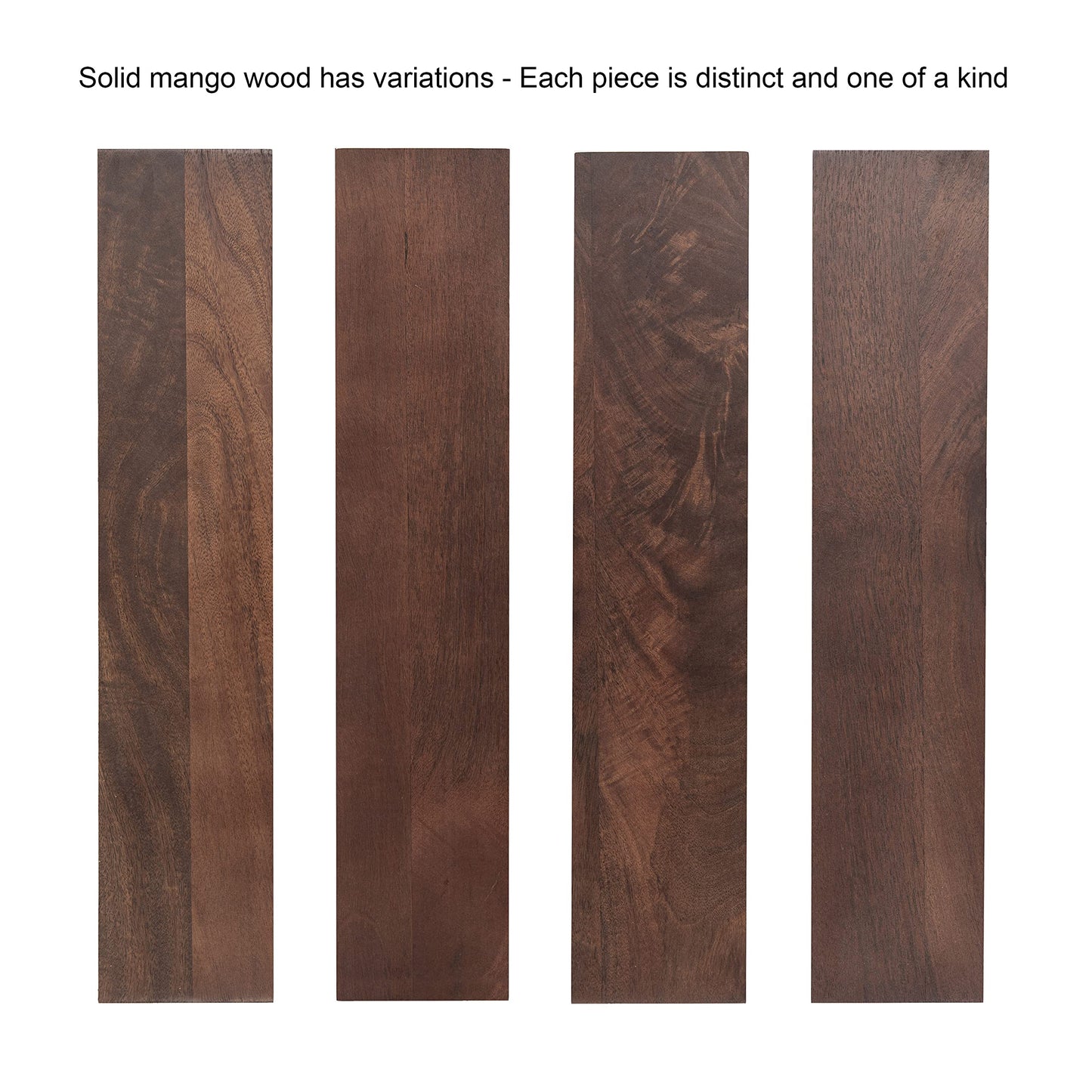 Kate and Laurel Pandey Modern Mango Wood Wavy Drink Table, 9 x 9 x 22, Walnut Brown, Curvy Mini Table for Use as a Pedestal Plant Stand Indoors or as a Small Nightstand Option
