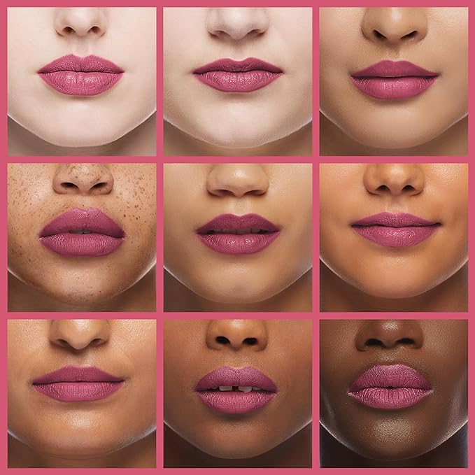 Gabriel Cosmetics Lipstick (Mauve - Berry Pink/Cool Crème), Natural, Paraben Free, Vegan, Gluten-free,Cruelty-free, Non GMO, long lasting, Infused with Jojoba Seed Oil and Aloe, 0.13 Oz.