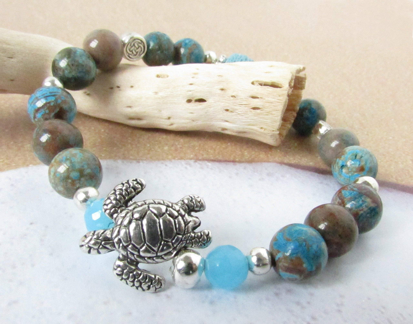 Sea Turtle Lava Bracelet, Stone Bracelet, Aromatherapy Jewelry, Christmas Gifts for Her