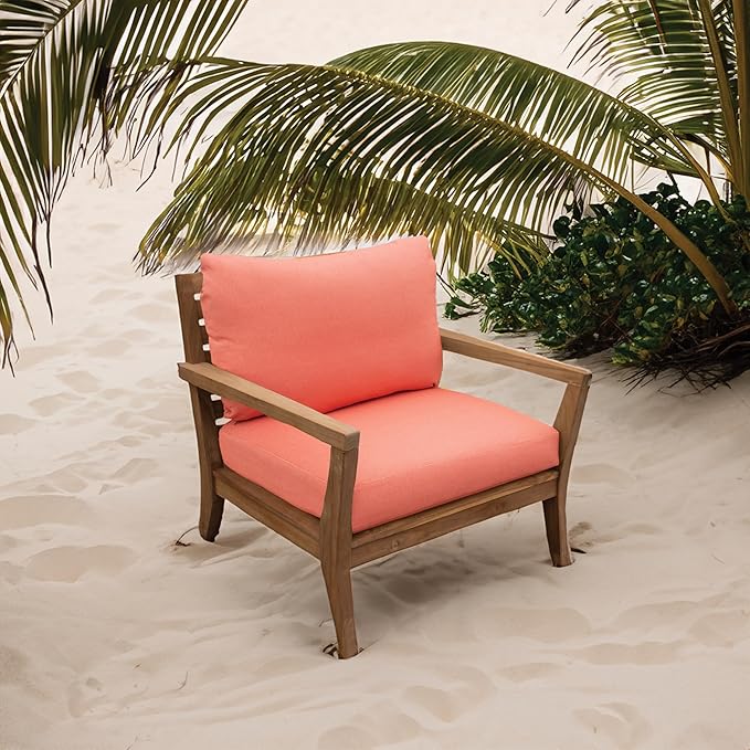 Tommy Bahama Deep Seating Lounge Cushion, 24" X 26" X 4", Bamboo Bay Mango