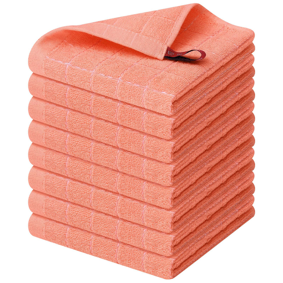 100% Cotton Terry Kitchen Dish Cloths (8 Count)