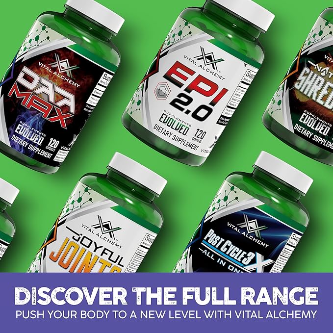 Vital Alchemy DAA MAX Testosterone Booster Supplement for Men with D-Aspartic Acid 1500mg - Male Enhancing Test Boost - Workout, Build Muscle, Energy & Performance 60 Day Supply - Made in USA