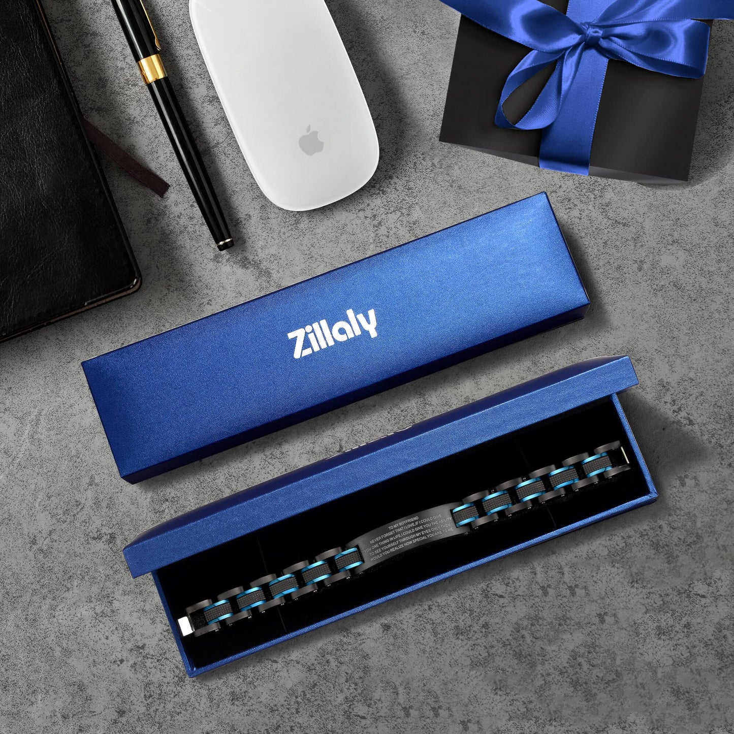 Zillaly bracelets for men Personalized Sculpture Father Jewelry Men's Gift Father