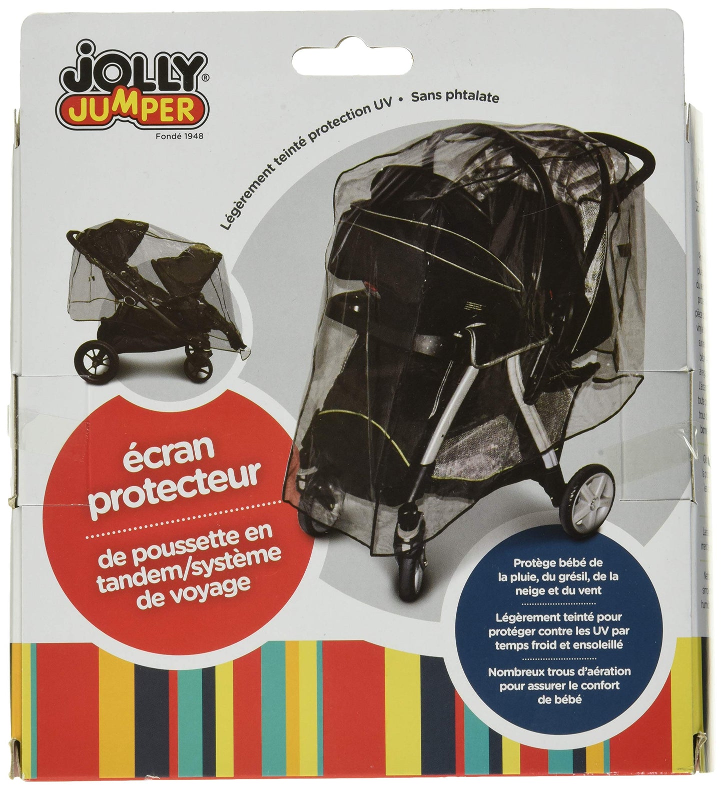 Jolly Jumper Travel System Weathershield - Protects, Baby, Large Stroller and Contents from rain and Other Elements