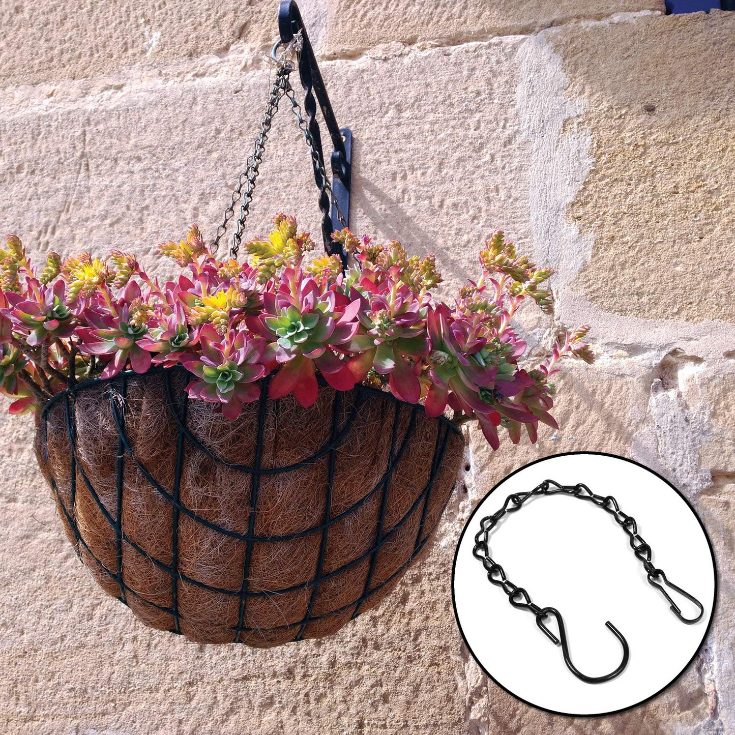 4 Pack 12, 24 and 36 Inches Hanging Chain for Bird Feeders, Planters, Birdbaths, Billboards, Lanterns, Chalkboards, Decorative Ornaments (Combo 4pc)