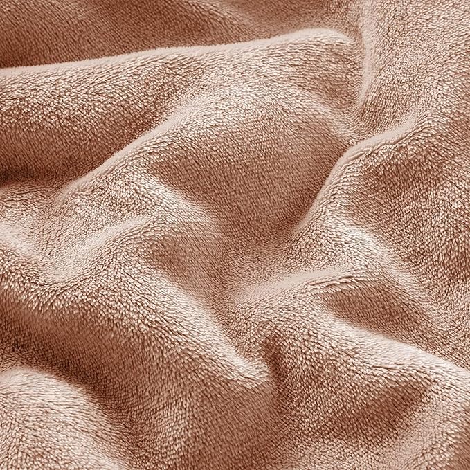 IR Imperial Rooms Camel Sherpa Fleece Throw Blanket for Bed - Wholesale Bulk Pack of 16 Sherpa Blankets - Soft Fluffy Throw Blankets for Hotels, Guest Bedroom, 50x60 Inches