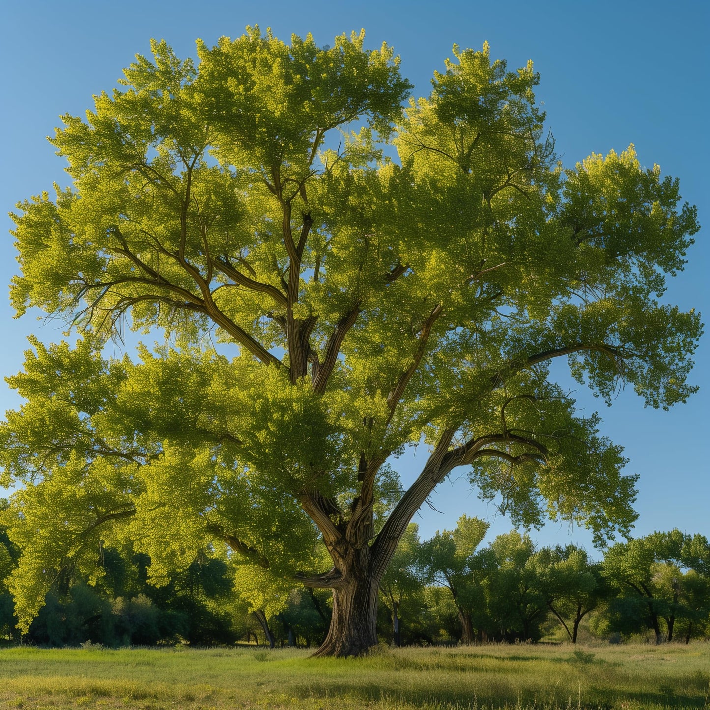 2 Eastern Cottonwood Trees - 10-18" Tall Live Plants - Native Fast Growing Shade Trees - Populus deltoides - (2 Pack)