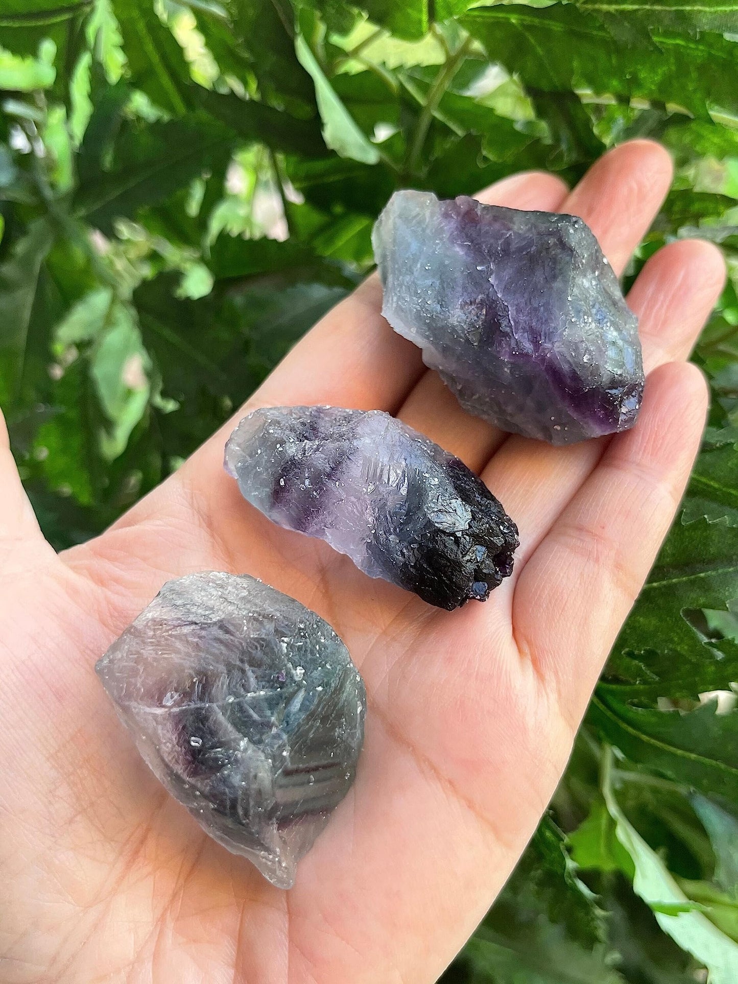 GAF TREASURES Wholesale Raw Rainbow Fluorite Crystals, Natural Rainbow Fluorite Stone, Natural Rough Rainbow Fluorite Crystals, Rainbow Fluorite Healing Crystals (Rainbow Fluorite, 0.5 Pound)