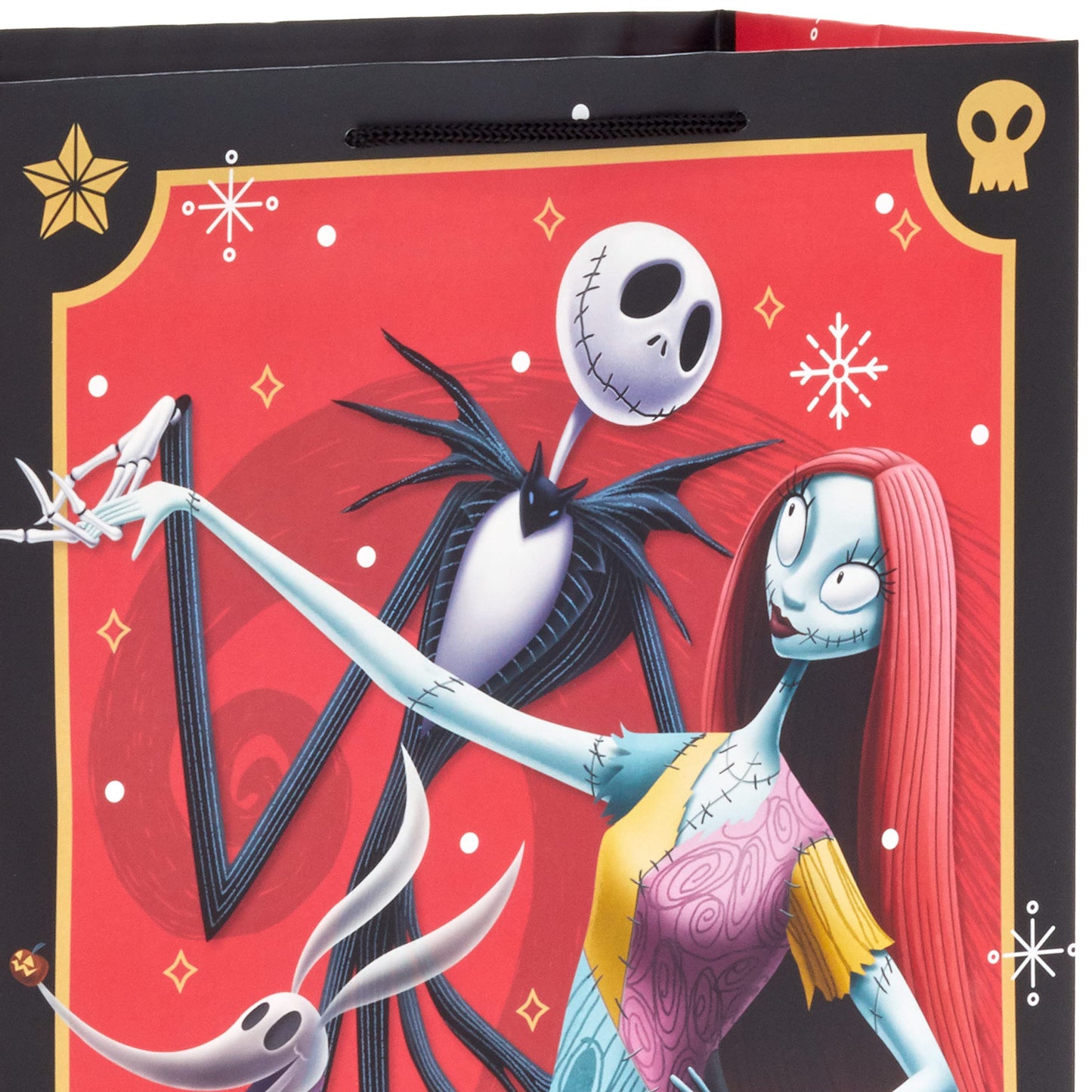 Hallmark Disney The Nightmare Before Christmas 13" Large Gift Bag Bundle (3 Bags: Jack Skellington, Zero, Sally, Lock, Shock and Barrel) for Halloween, Christmas, Birthdays
