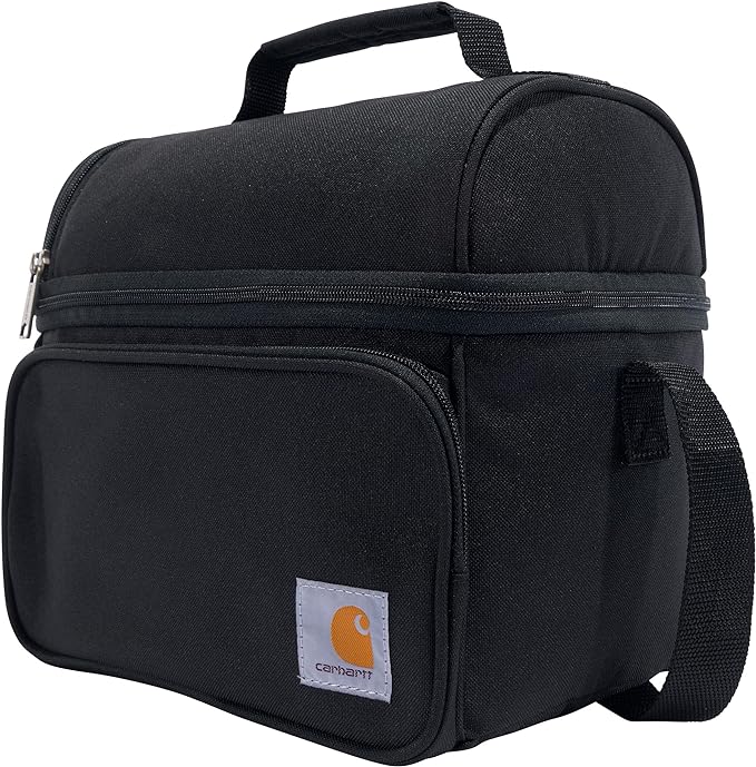 Carhartt Camping Cooler, Worksite Lunchbox, Soft Shell Lunch Bag for Construction Sites, Work and Everyday Use, Black