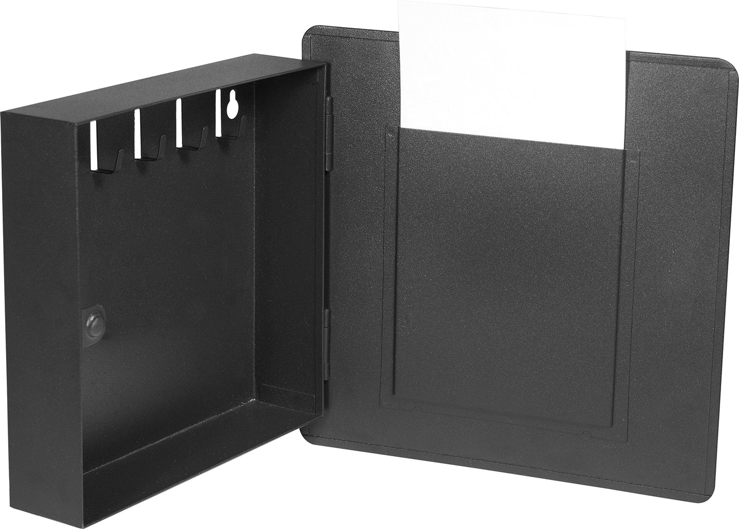 BARSKA 4"X 6" Picture Wall Mount Photo Frame Key Cabinet, Holds Upto 5 Keys, Magnetic Lock, and Pre-Drilled for Wall Mounting