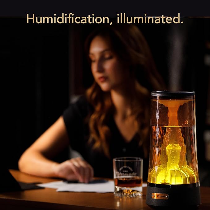 Vornado LUCERNA 1 Alchemy Ultrasonic Humidifier with Ambient Light, 0.5 gallon capacity, 24 Hour Runtime, Modern Luxury Design, Auto Shut-Off