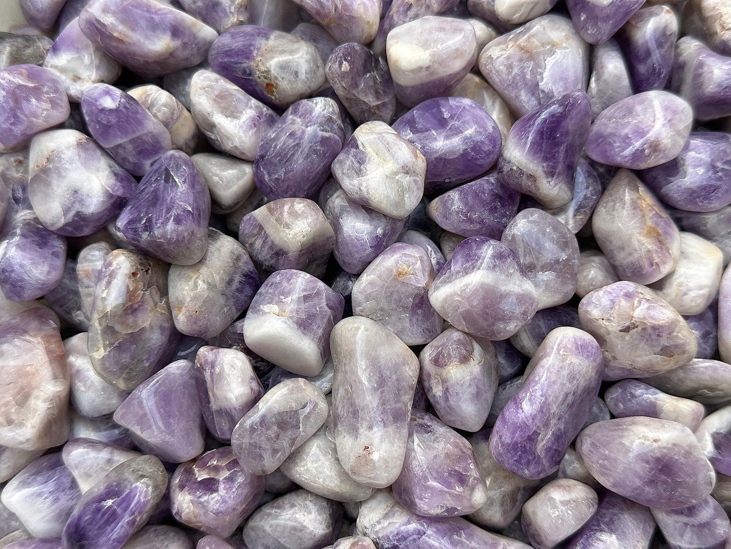GAF TREASURES 5 Pcs Chevron Amethyst Tumbled Stones, Polished Chevron Amethyst Gemstone, Chevron Amethyst Healing Crystals (Chevron Amethyst)