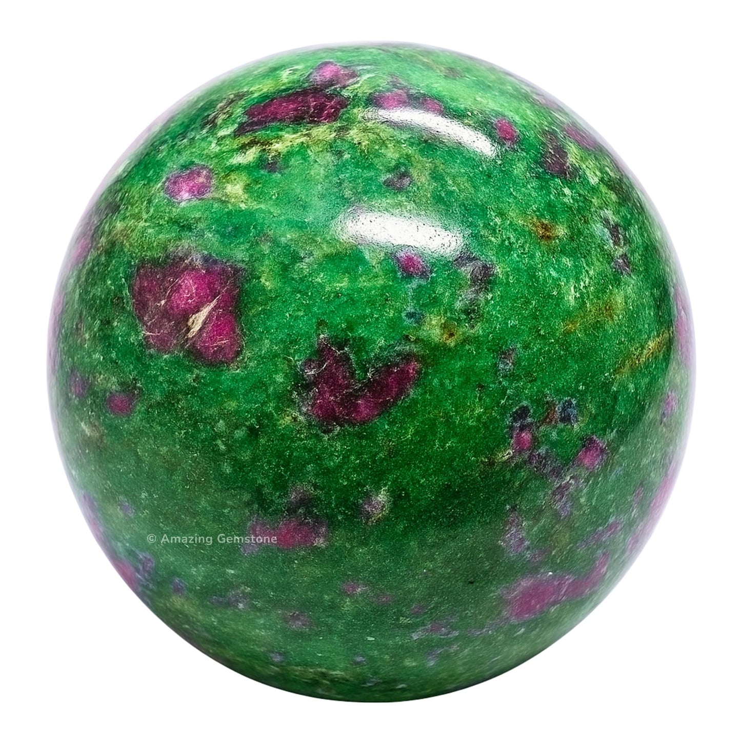 Amazing Gemstone Ruby Zoisite Crystal Ball with Stand - 2 Inches Crystal Sphere Meditation Balls for Witchcraft and Decorative Balls