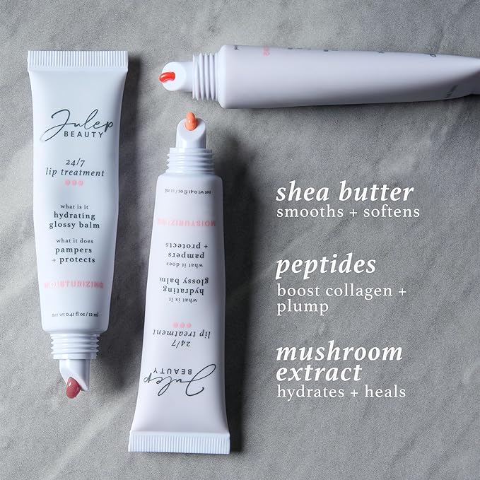 Julep 24/7 Lip Treatment – Hydrating & Glossy Lip Balm and Lip Sleeping Mask with Shea Butter – Moisturize, Protect & Soothe – Vegan & Cruelty-Free - It's a Vibe