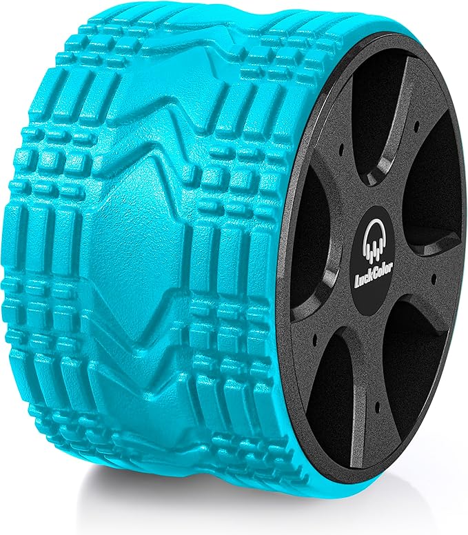 Back Roller Wheel for Deep Tissue Massage,Yoga Wheel for Back Pain & Stretching, Comfy Deep Tissue Massage Roller for Back,Spine Alignment & Tension Relief