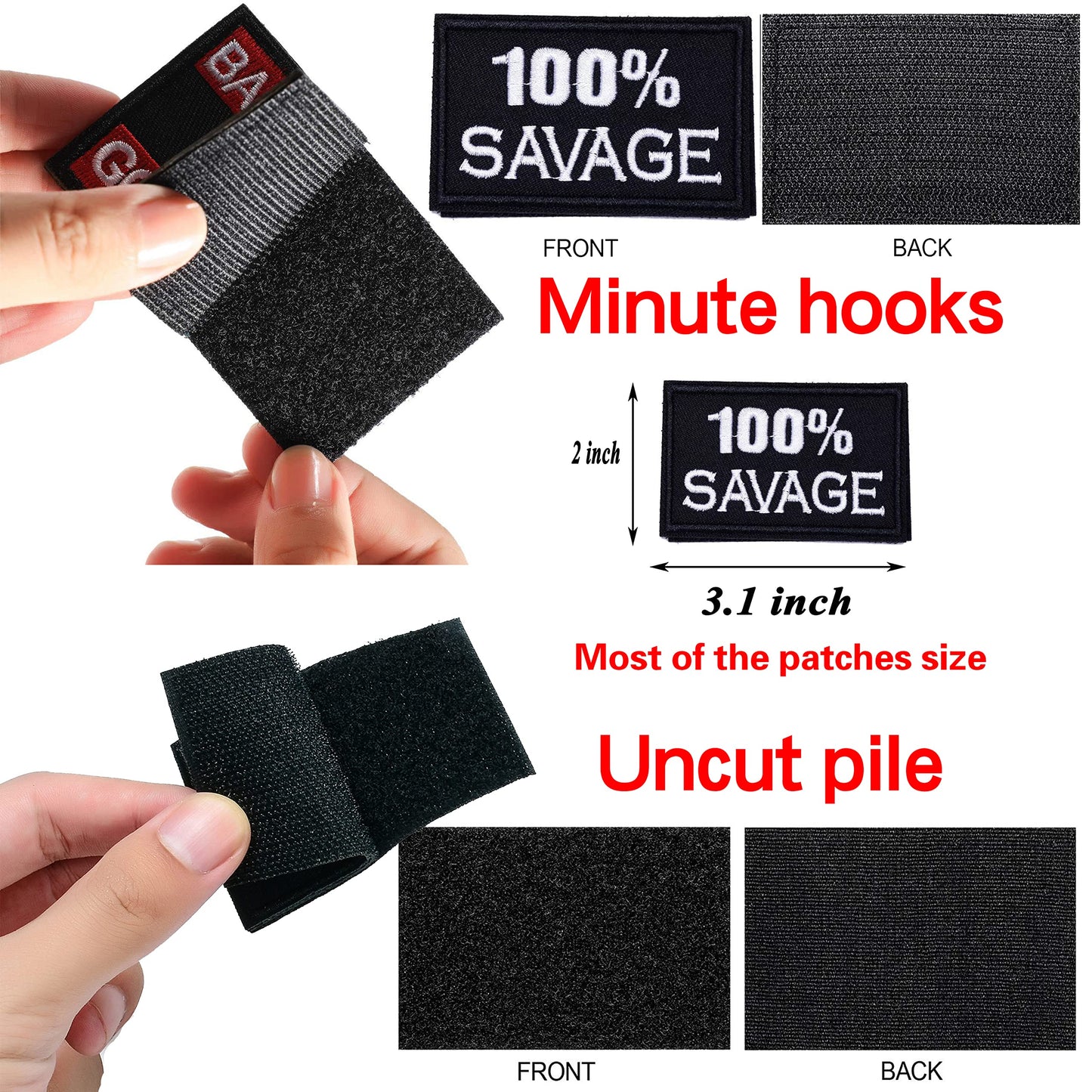 YLY Tactical Morale Embroidered Patch - 24pcs Military Funny Slogan Hook and Loop Patches for Cap,Bag,Backpack,Vest,Hat,Helmet,Gear,Uniforms