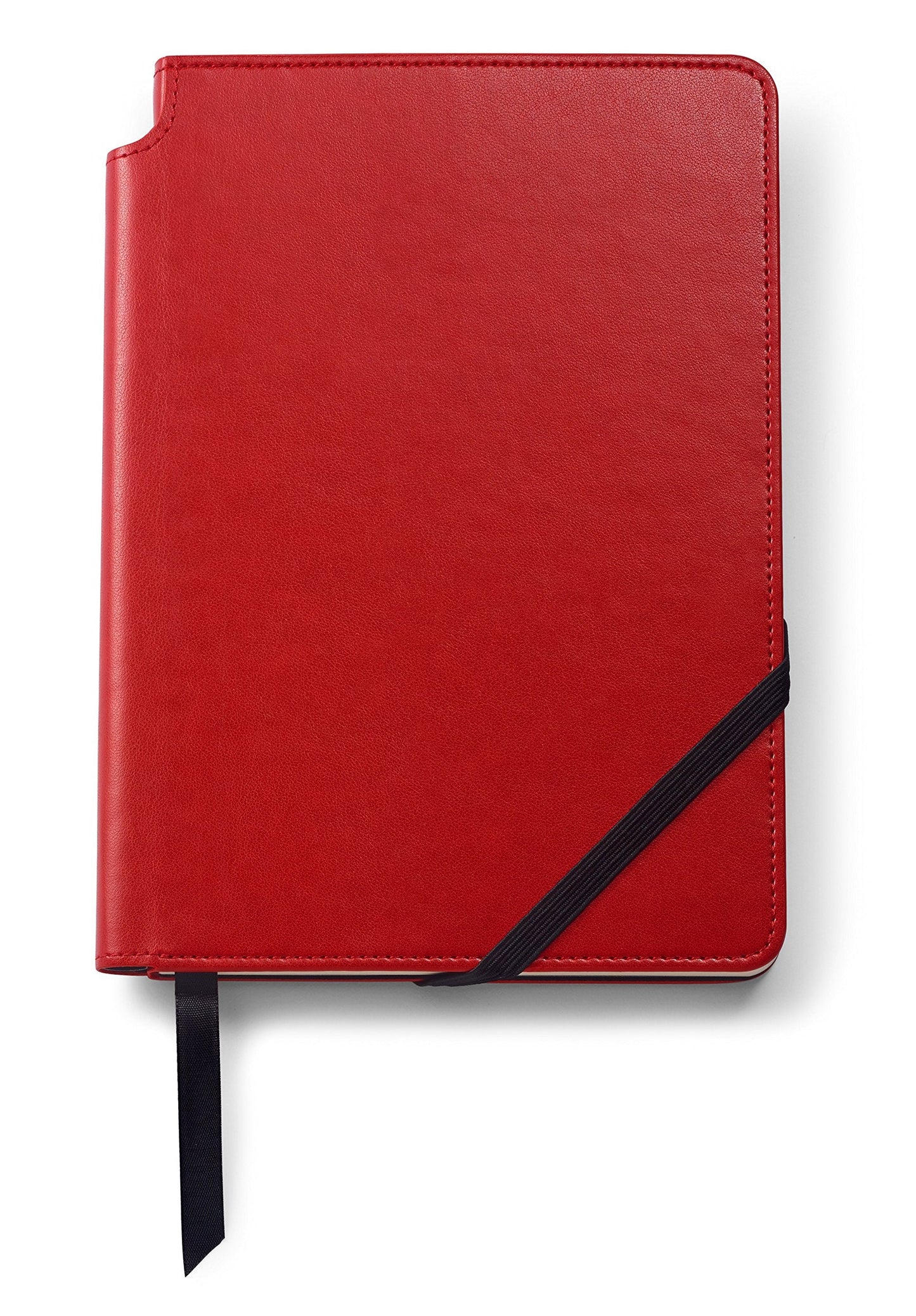 Cross Calais Satin Chrome Refillable Ballpoint Pen and Medium Lined Journal Gift Set, Includes Premium Gift Box - Crimson Red